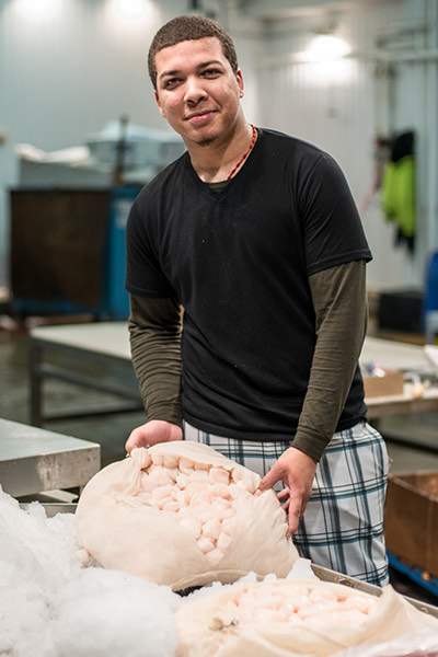 Fishmonger with Scallops