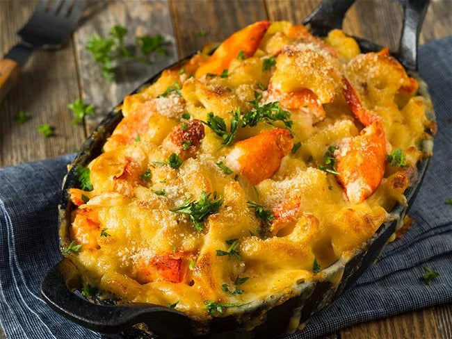 Slow Cooker Lobster Mac and Cheese