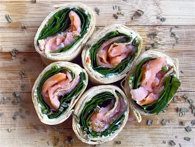 Smoked Salmon Pinwheels