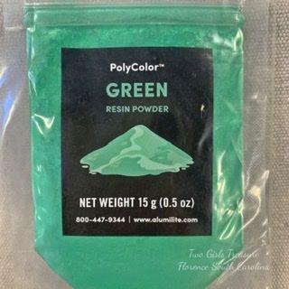 Polycolor Resin Powder Bright Green 15-Gram