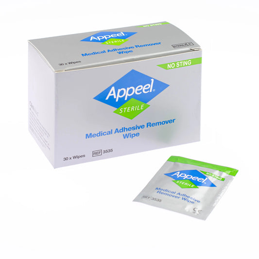 Appeel No Sting Medical Adhesive Remover Wipes (x30)