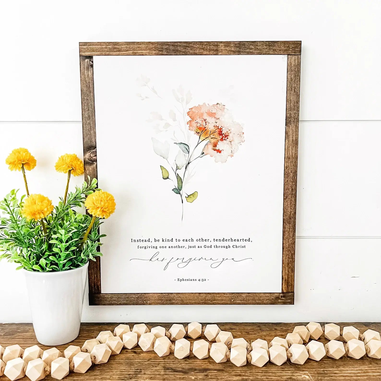 Bible Verse Scripture Signs Ephesians 4:32 Handmade Wood Sign