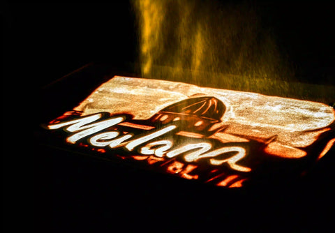 the image is showing a MEVLÂNA Neon Sign dancing