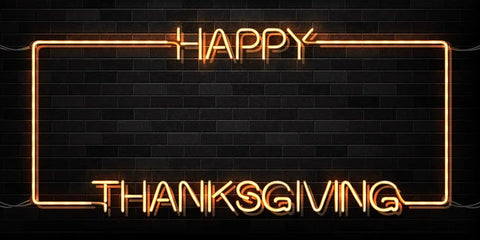  the image is showing A Thanksgiving Neon Sign 