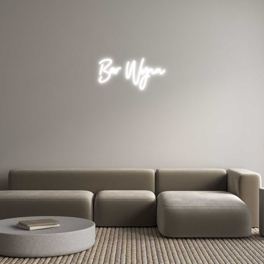 Customized Neon Sign: Bar Wynn