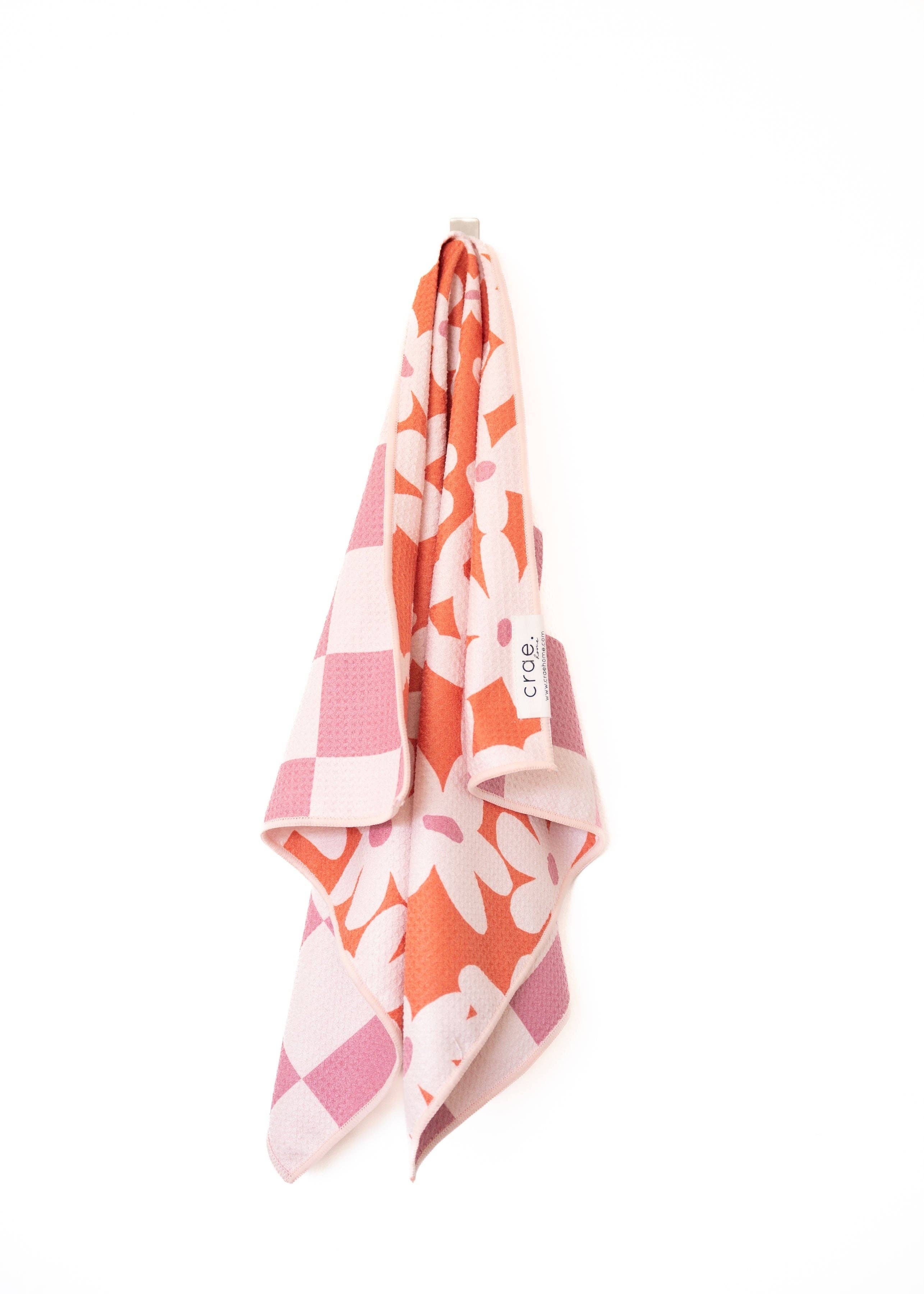 Check Your Blossoms: Reversible Hand Towel