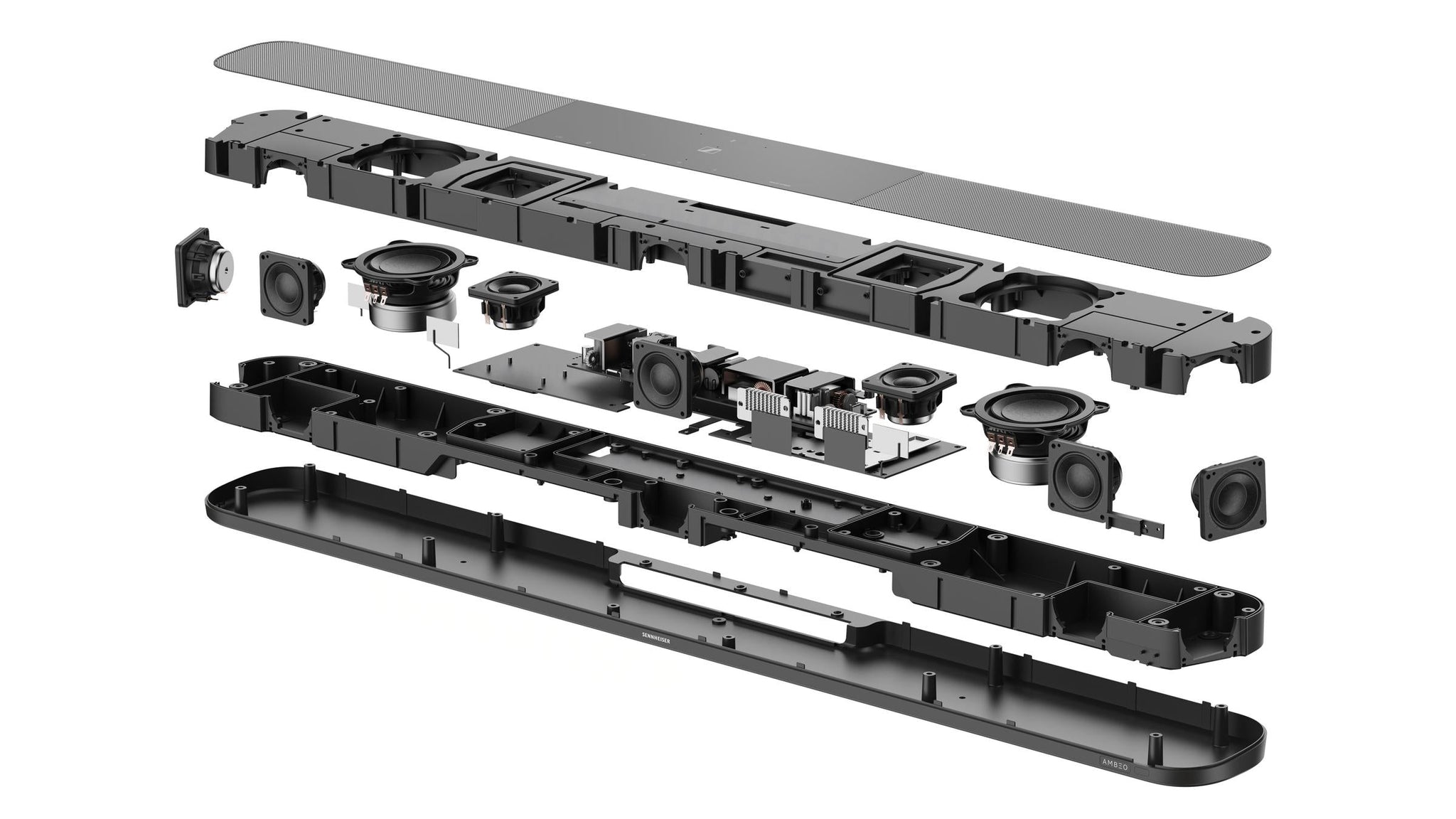 AMBEO Soundbar Plus Exploded View