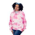 Load image into Gallery viewer, Unisex Pink Tie-Dye Sweatshirt
