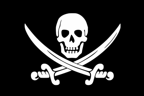 Calico Jack is credited with creating the Jolly Roger