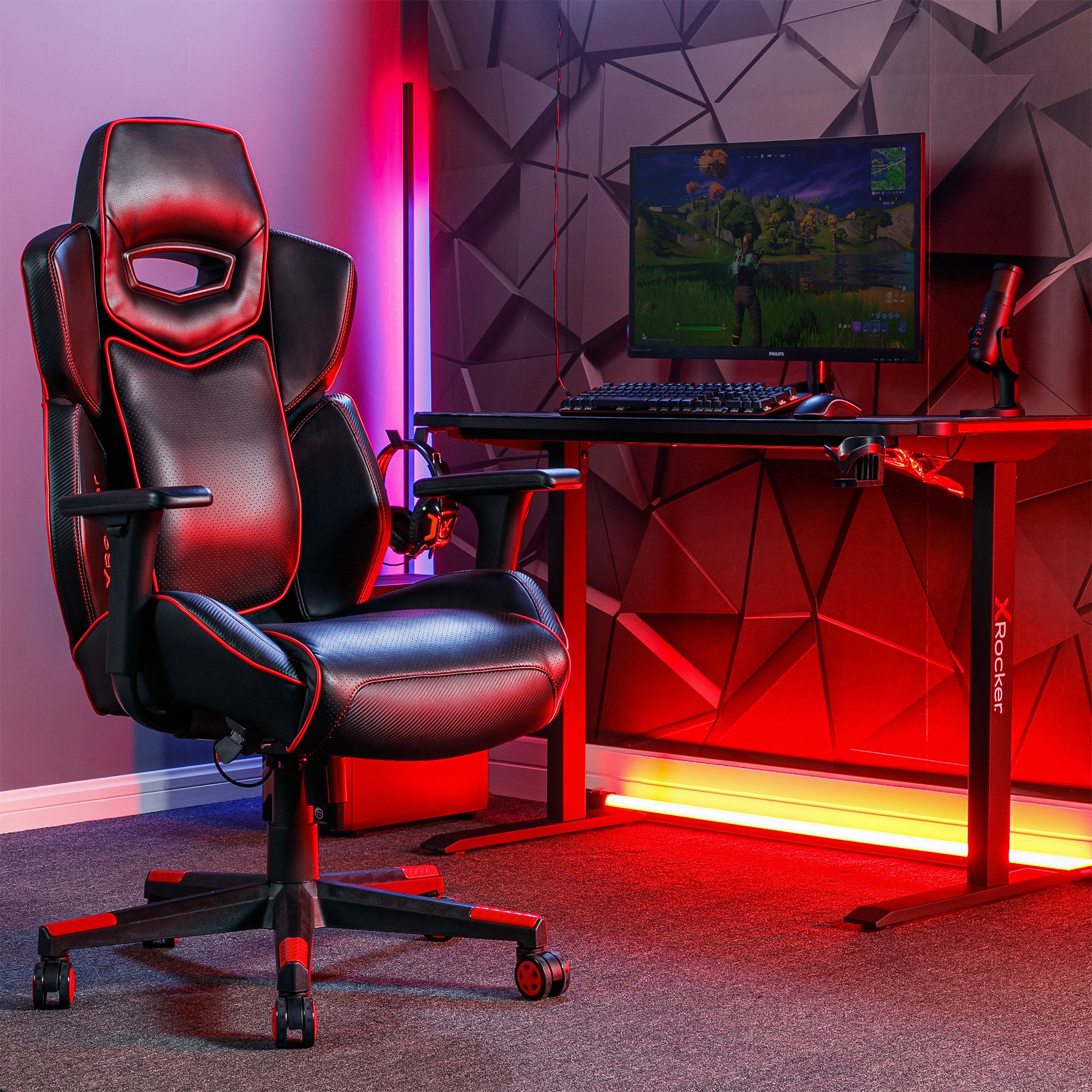 X Rocker | Drogon Gaming Office Chair - Red