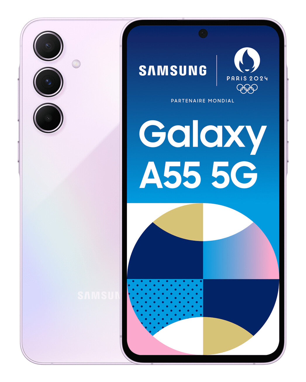 Samsung Galaxy A55 5G 16.8 cm (6.6") Hybrid Dual SIM Android 14 USB Type-C 8 GB 256 GB 5000 mAh Lilac
