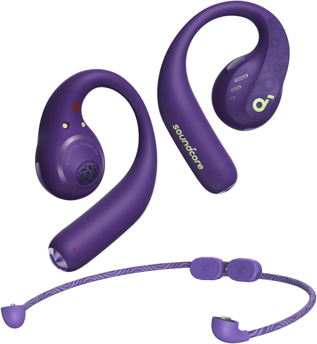 SoundCore AerFit Pro OpenEar Wireless Earbuds - Purple