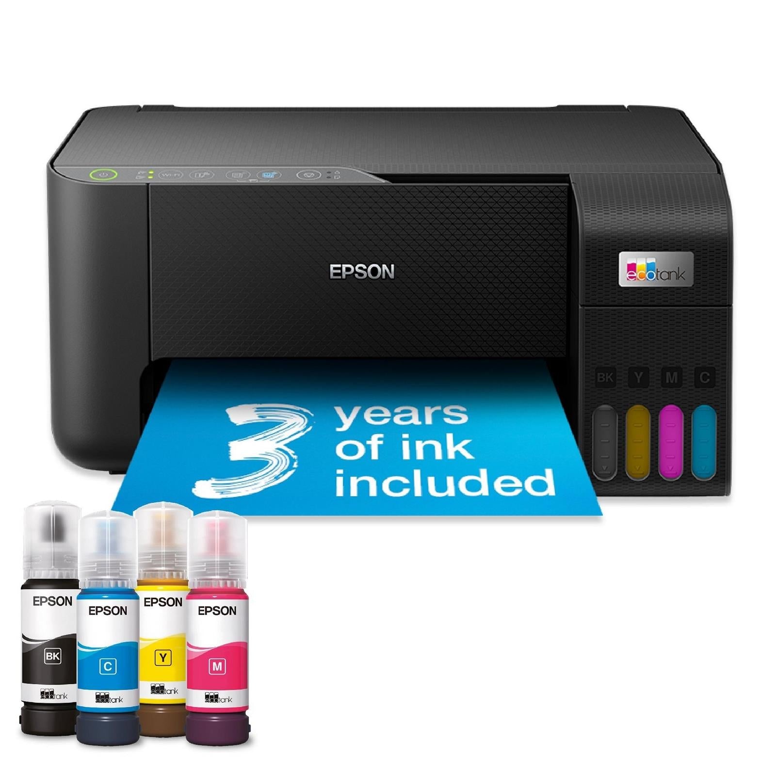 Epson EcoTank ET-2862 Multifunction Wi-Fi Ink Tank Printer, Colour, Wireless, All-in-One, A4 (C11CJ67427)