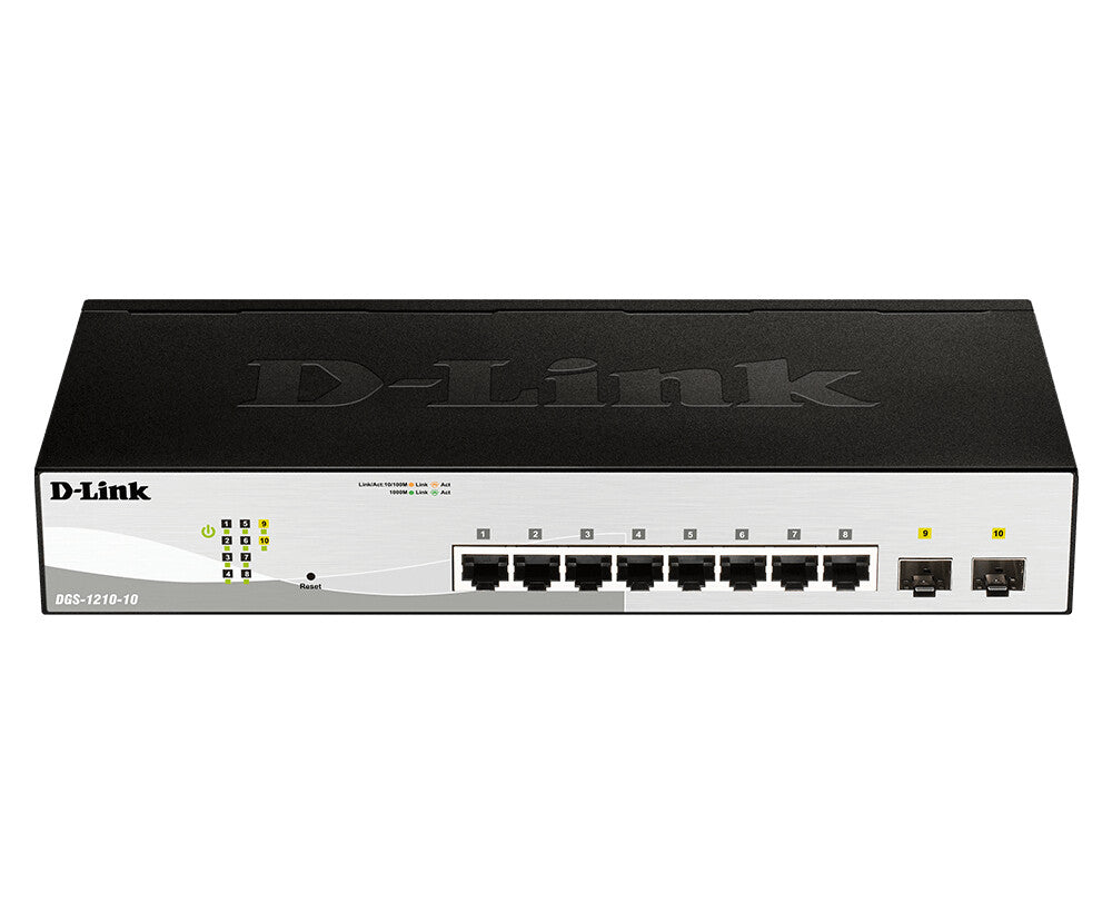 D-Link 10-Port Gigabit Smart Managed Switch with 2 SFP ports