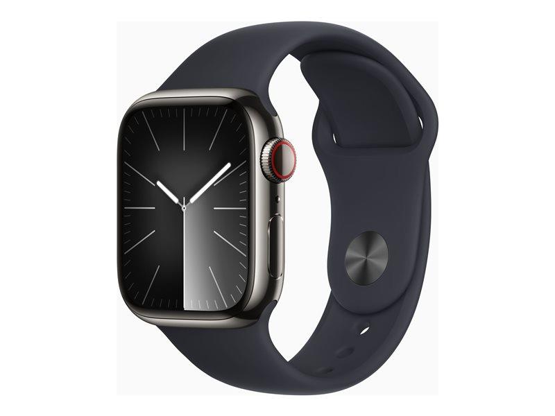 Apple Watch Series 9 (GPS + Cellular) - 41 mm - Midnight - Band Size: S/M