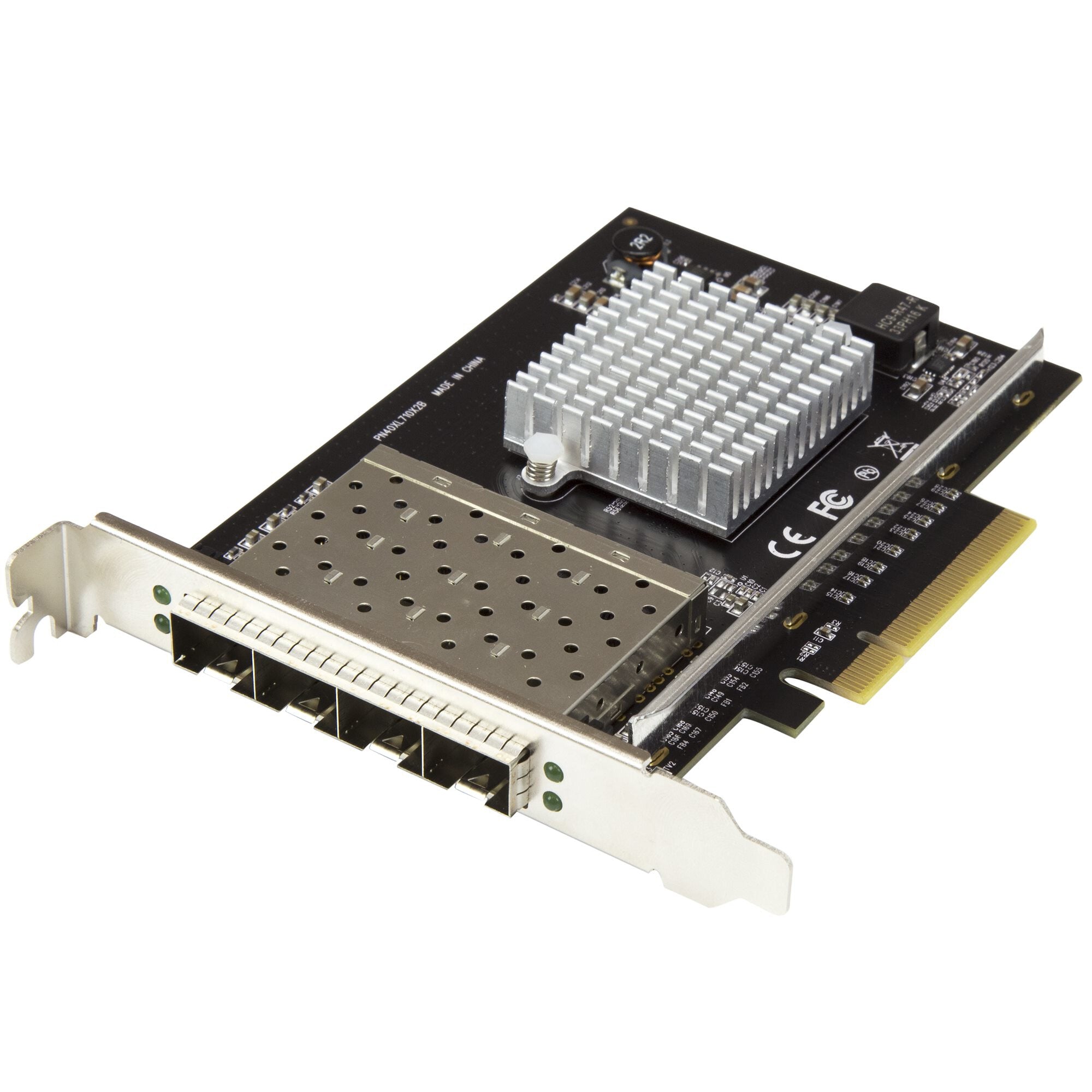 StarTech.com Quad Port 10G SFP+ Network Card - Intel XL710 Open SFP+ Converged Adapter - PCIe 10 Gigabit Ethernet Server NIC - 10GbE Fiber Optic LAN
