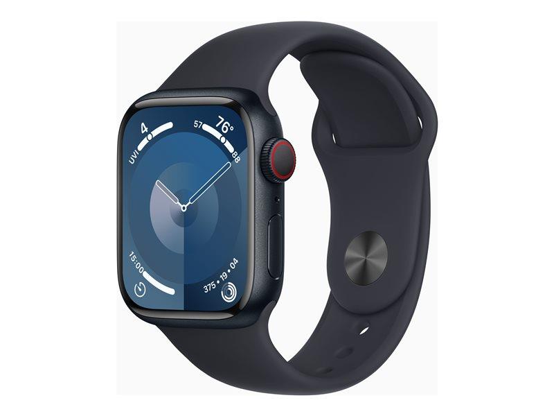 Apple Watch Series 9 (GPS + Cellular) - 41 mm - Midnight - Band Size: S/M