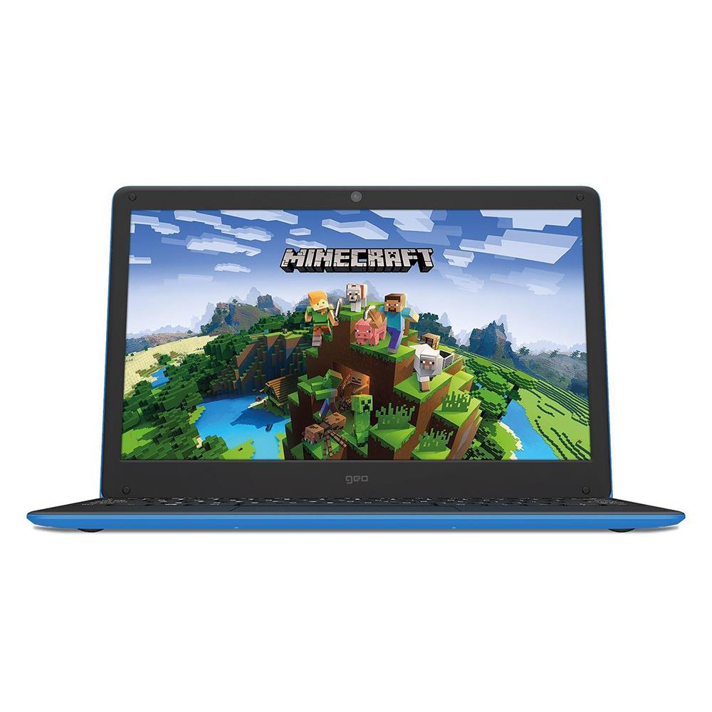 Geo GeoBook 140 Minecraft Intel Celeron 4GB RAM 64GB Storage 14" Laptop +1 year MS365 Subscription - Blue