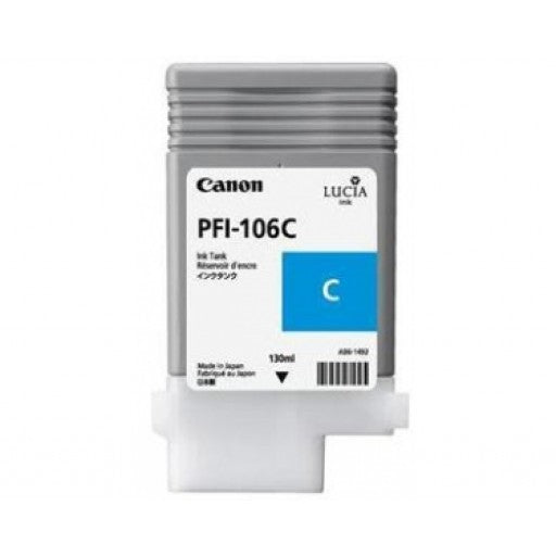 Canon PFI106C Cyan Standard Capacity Ink Cartridge 130ml - 6622B001