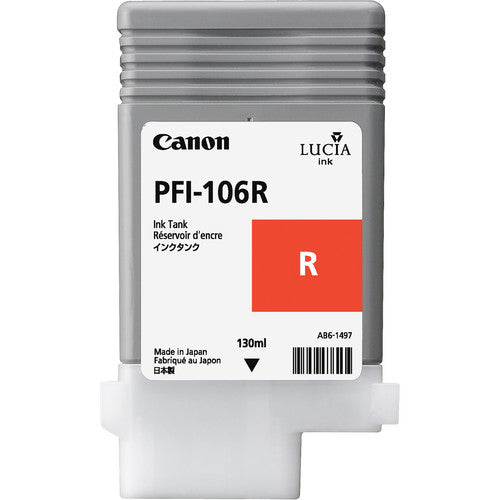 Canon PFI106R Red Standard Capacity Ink Cartridge 130ml - 6627B001