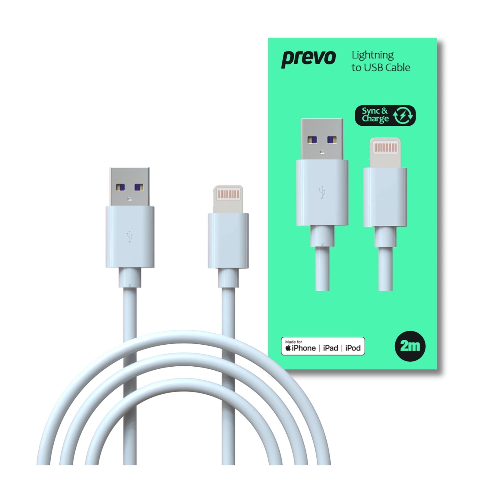 Prevo USB-LIGHTNING-2M Lightning Cable