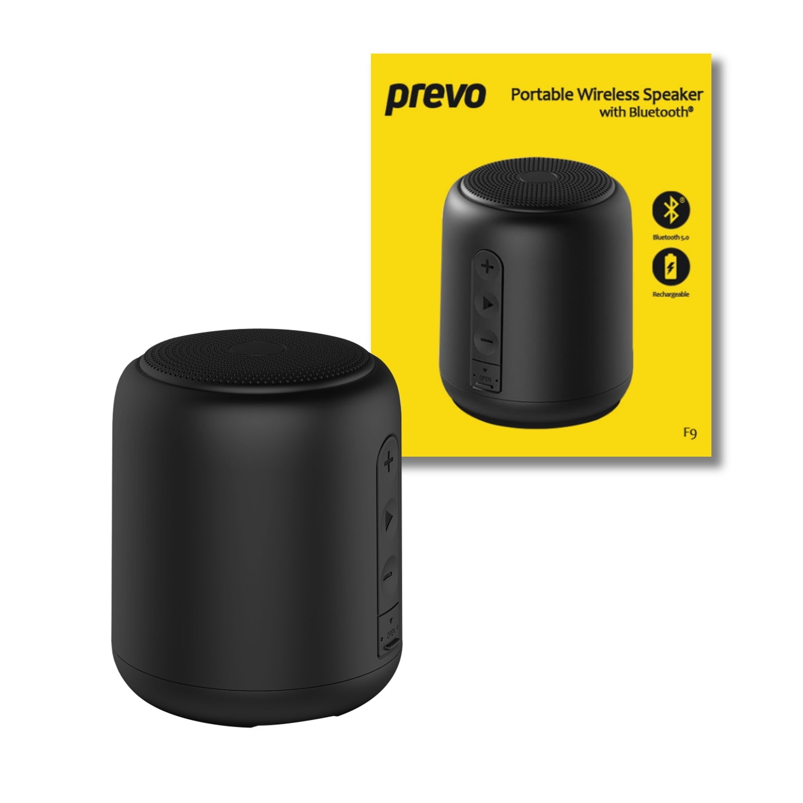 Photos - PC Speaker Prevo Prevo F9 Portable Wireless TWS Rechargeable Speaker with Bluetooth,