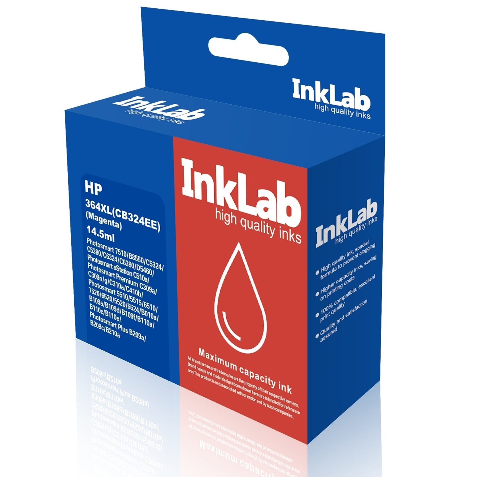 Photos - Inks & Toners InkLab InkLab 364 XL HP Compatible Magenta Replacement Ink ICINK-H364XL-M