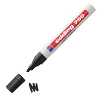 Photos - Felt Tip Pen Edding 750 Paint Marker Bullet Tip 2-4mm Line Black  40608 (Pack 10)