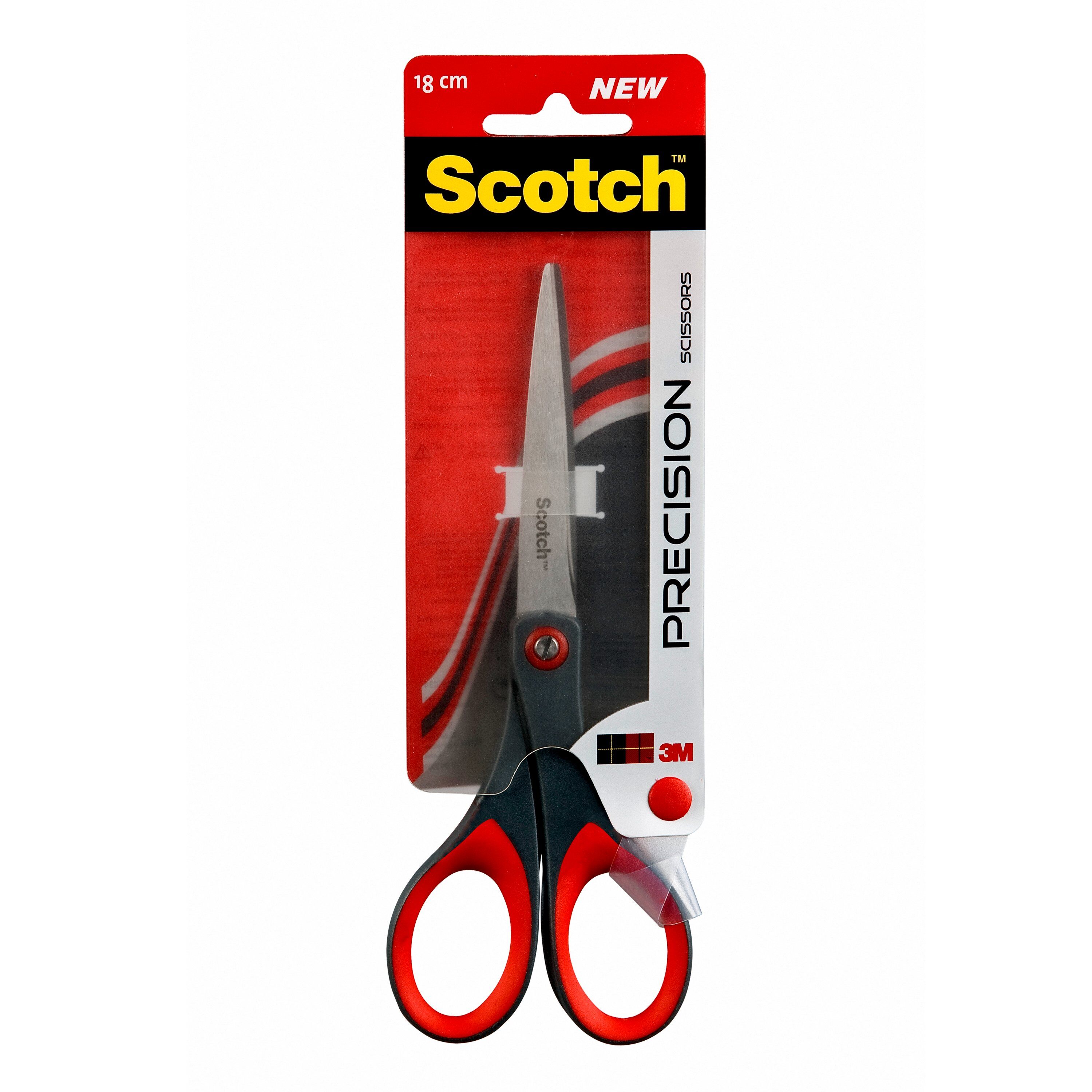 Photos - Scissors Scotch Scotch Precision  180mm Red/Grey 1447 38347MM