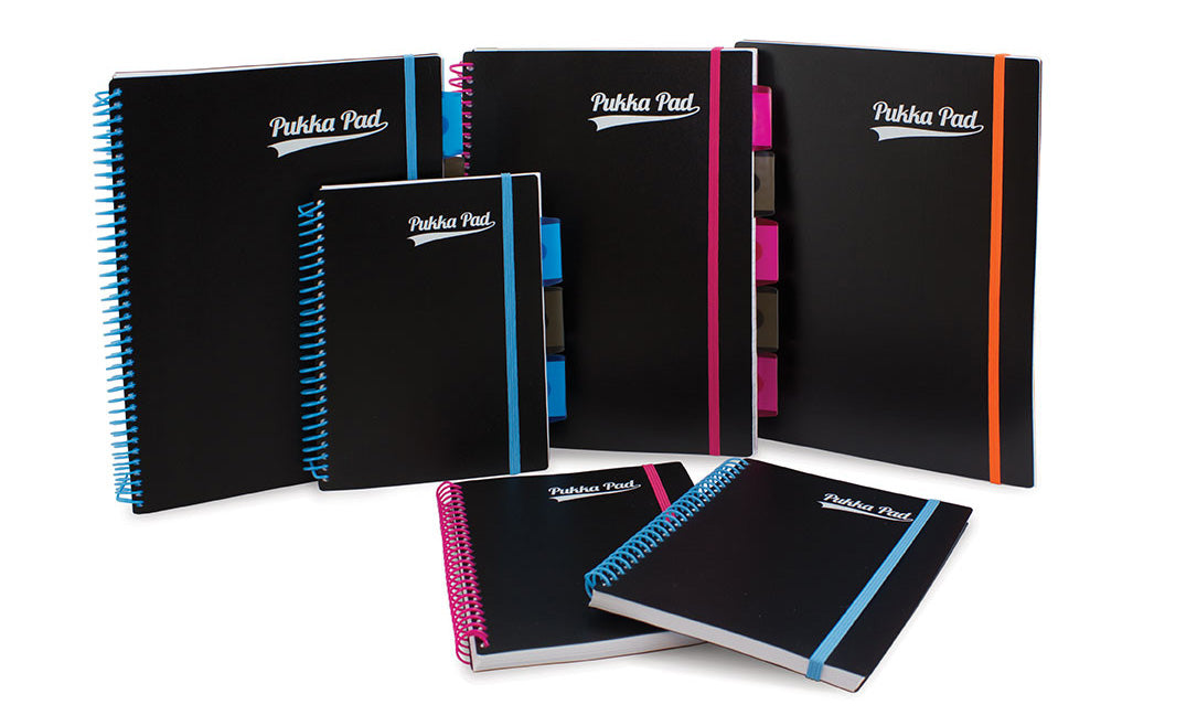 Photos - Notebook Pukka Pad Pukka  Neon A4 Wirebound Polypropylene Cover Project Book Ruled 2 