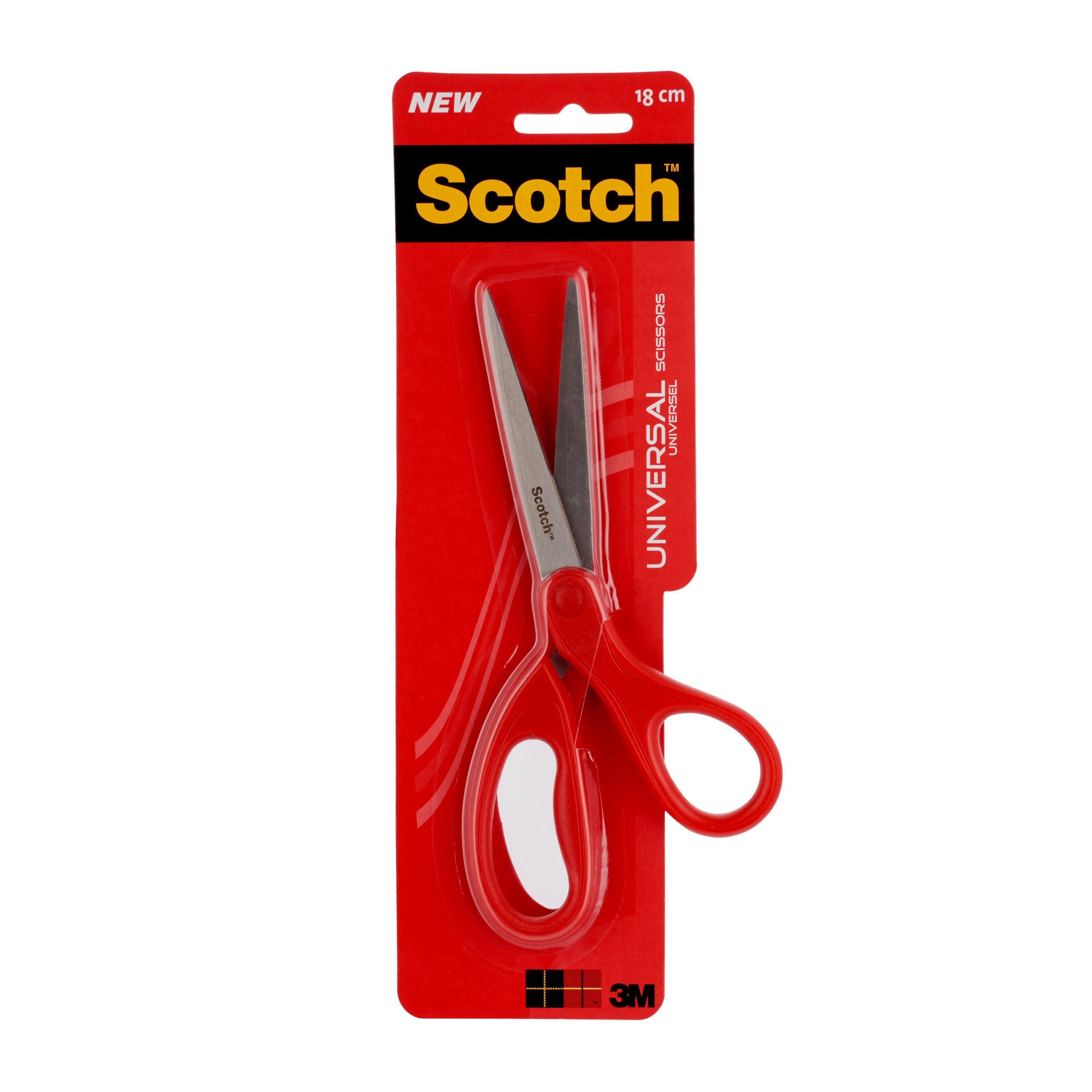 Photos - Scissors Scotch Scotch Universal  180mm Red 1407 38403MM