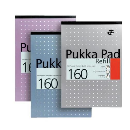 Photos - Accessory Pukka Pad Pukka  A4 Refill Pad Ruled 160 Pages Metallic Assorted Colours (P 