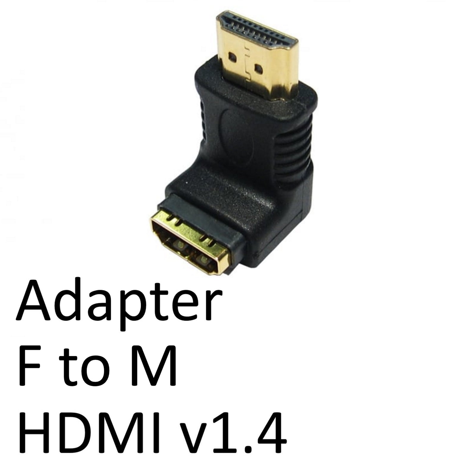 Photos - Cable (video, audio, USB) Target HDMI 1.4 (F) to HDMI 1.4 (M) Black OEM Right Angled Adapter CLTAR-H 