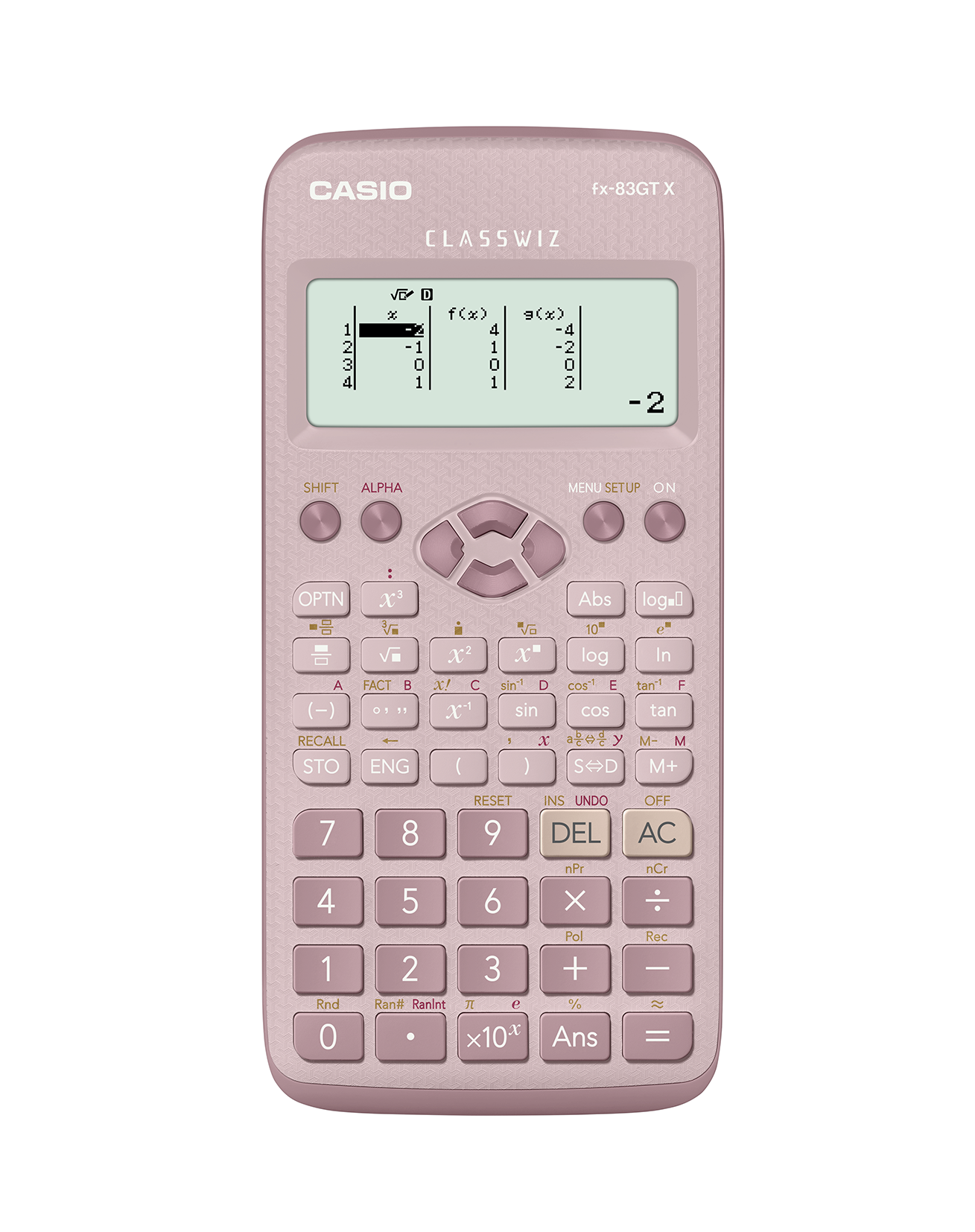 Casio FX-83GTX Scientific Calculator Pink FX-83GTX-DP-S-UH