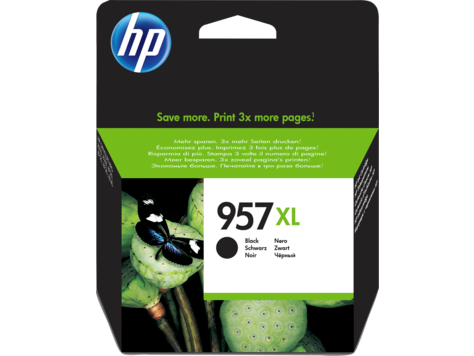 Photos - Inks & Toners HP 957XL Black High Yield Ink Cartridge 64ml for  OfficeJet Pro 8210/ 
