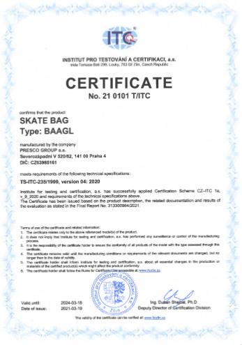 Certificate Skate Bag Baagl