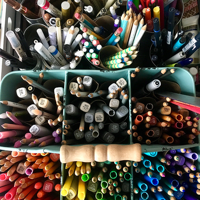 Artist pens and pencils