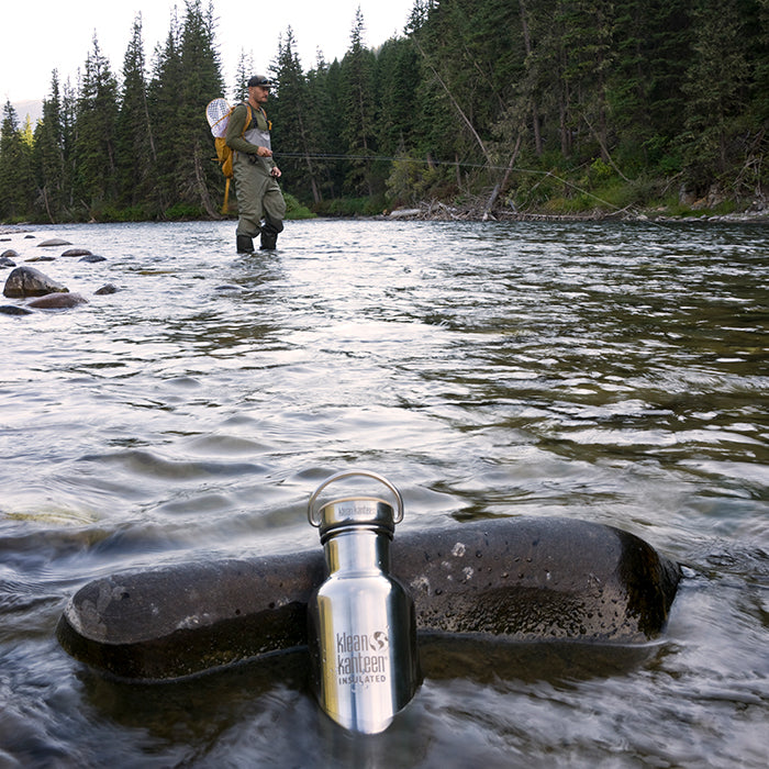 Sean Jansen with his Reflect Kanteen fishing in Montana