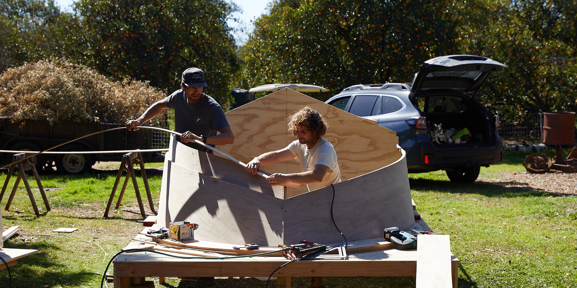 Building the boat hull