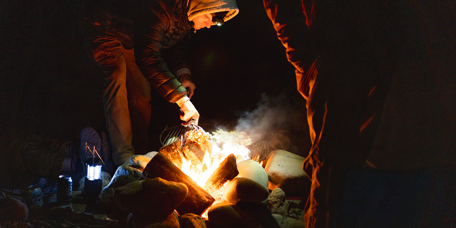 Beach bonfire