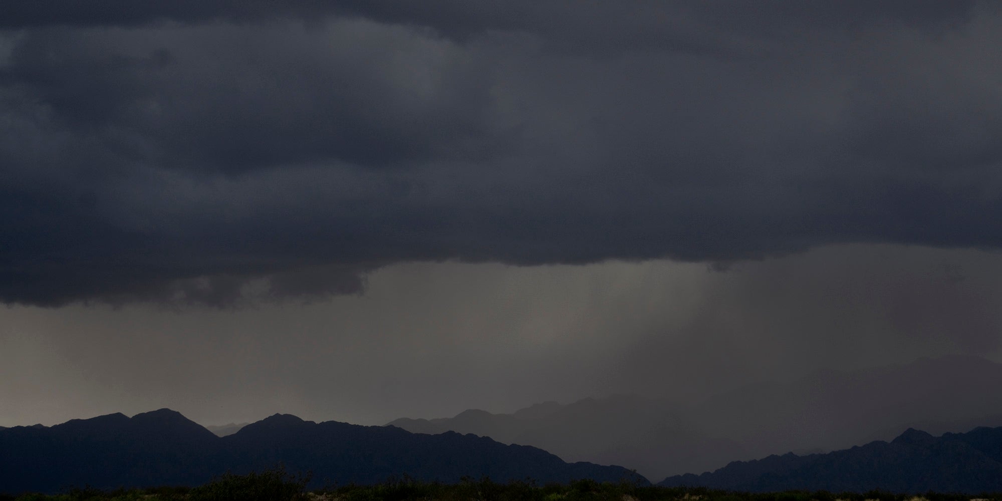 Rain storms on the coast