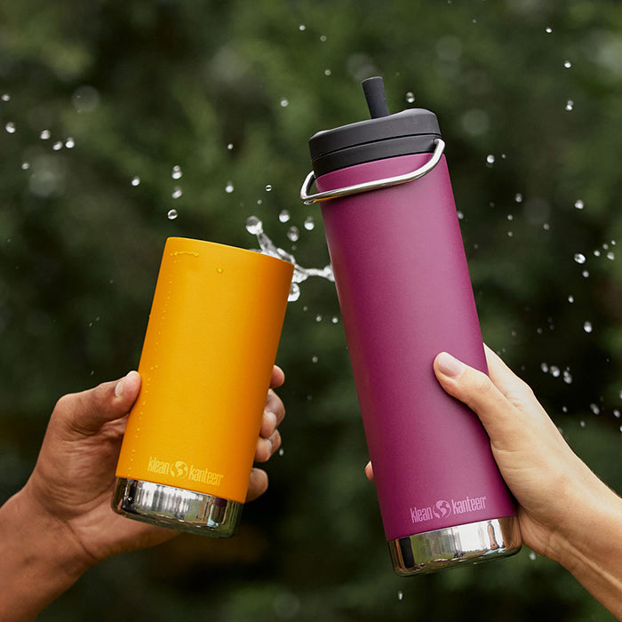 Klean Insulated Bottles with Straw Lid for Drinking