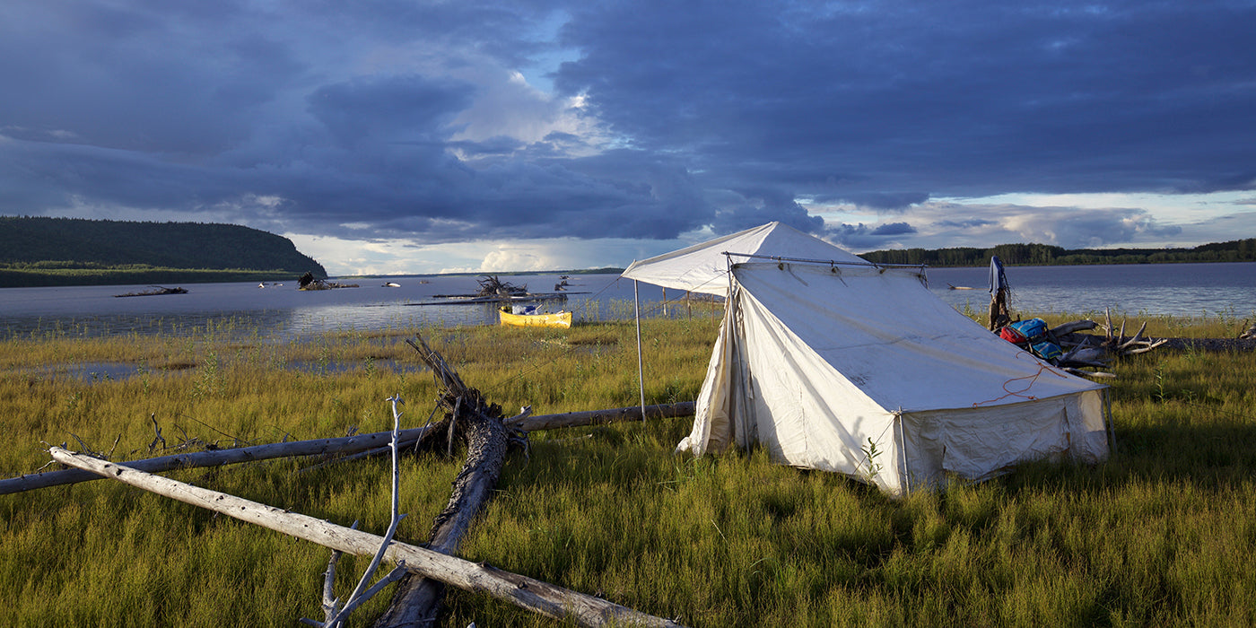 Wild country of the Yukon river in Alaska.