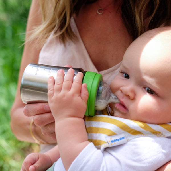 Greater Good. Brushed Stainless Steel Baby Bottle - 148 ml