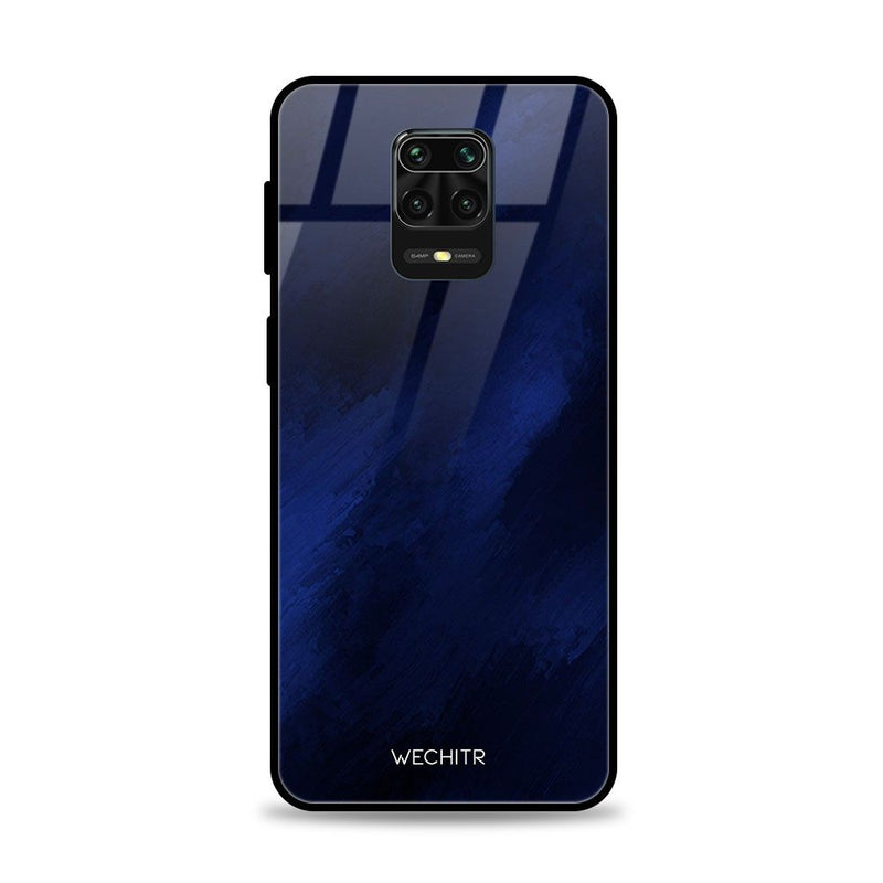 Dark Ocean Blue Glass Case for Redmi Note 9  Pro