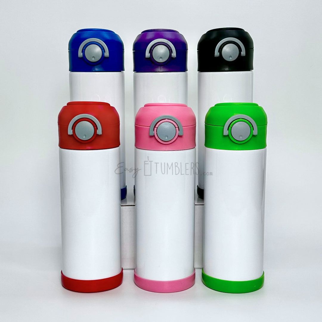 12 oz. Kids Flip Top Water Bottle – CC Sublimation Blanks