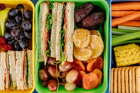 Colourful delicious and nutricious lunchbox
