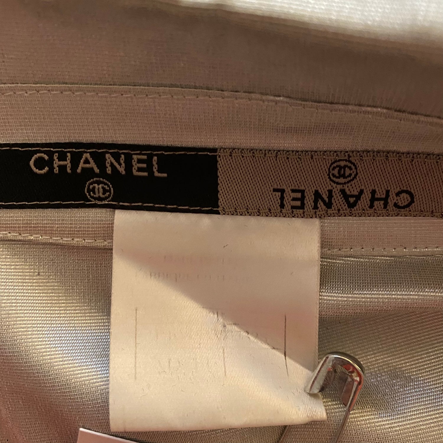 CHANEL PreOwned 1990s twotone singlebreasted Skirt Suit  Farfetch