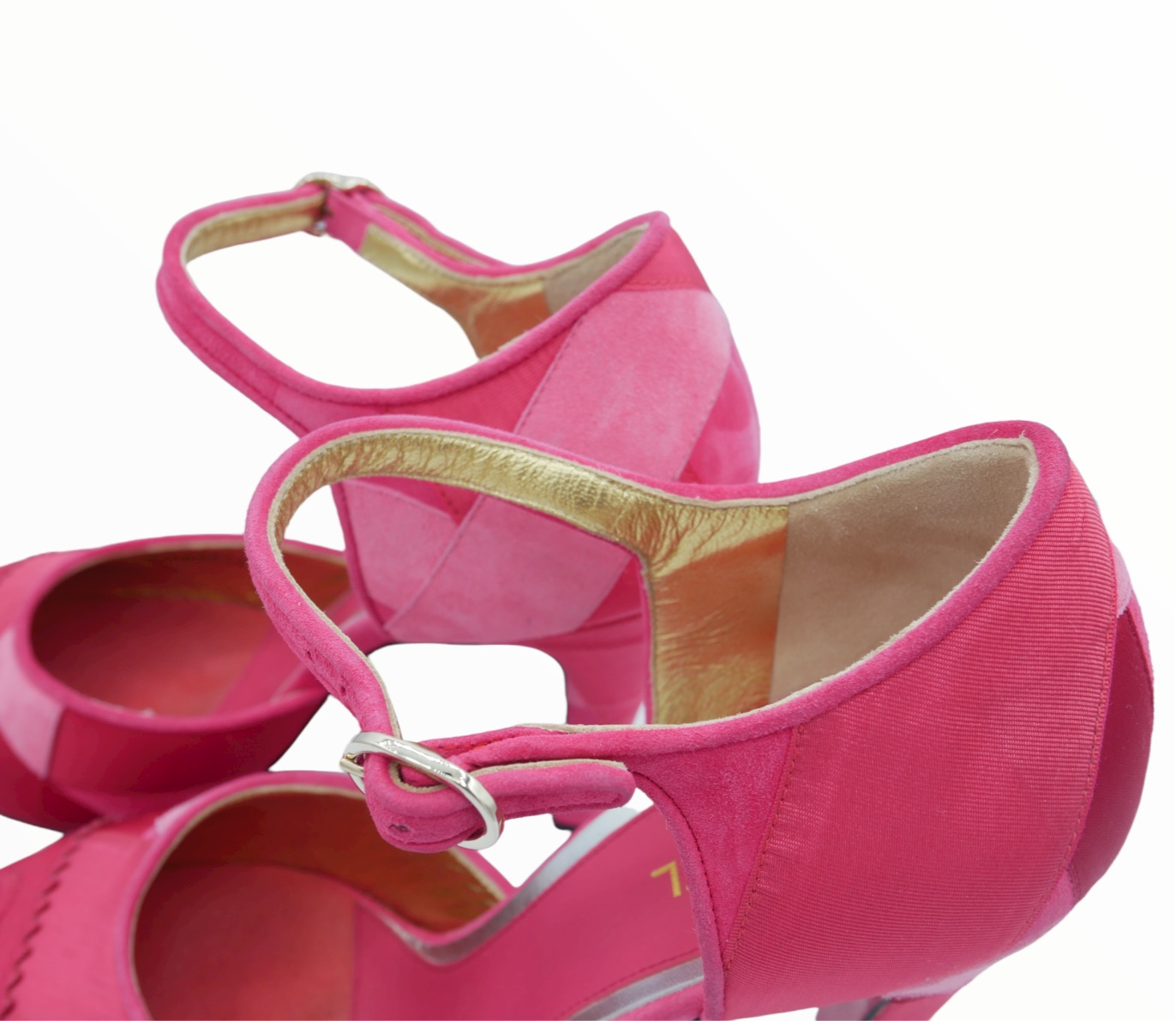 CHANEL Nylon Lambskin Suede Calfskin CC Sneakers 39 Pink Orange Blue 710437   FASHIONPHILE
