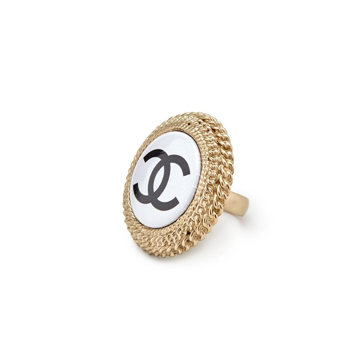 Chanel Vintage  GoldToned Ring  Gold  Chanel Ring  Luxury High Quality   Avvenice